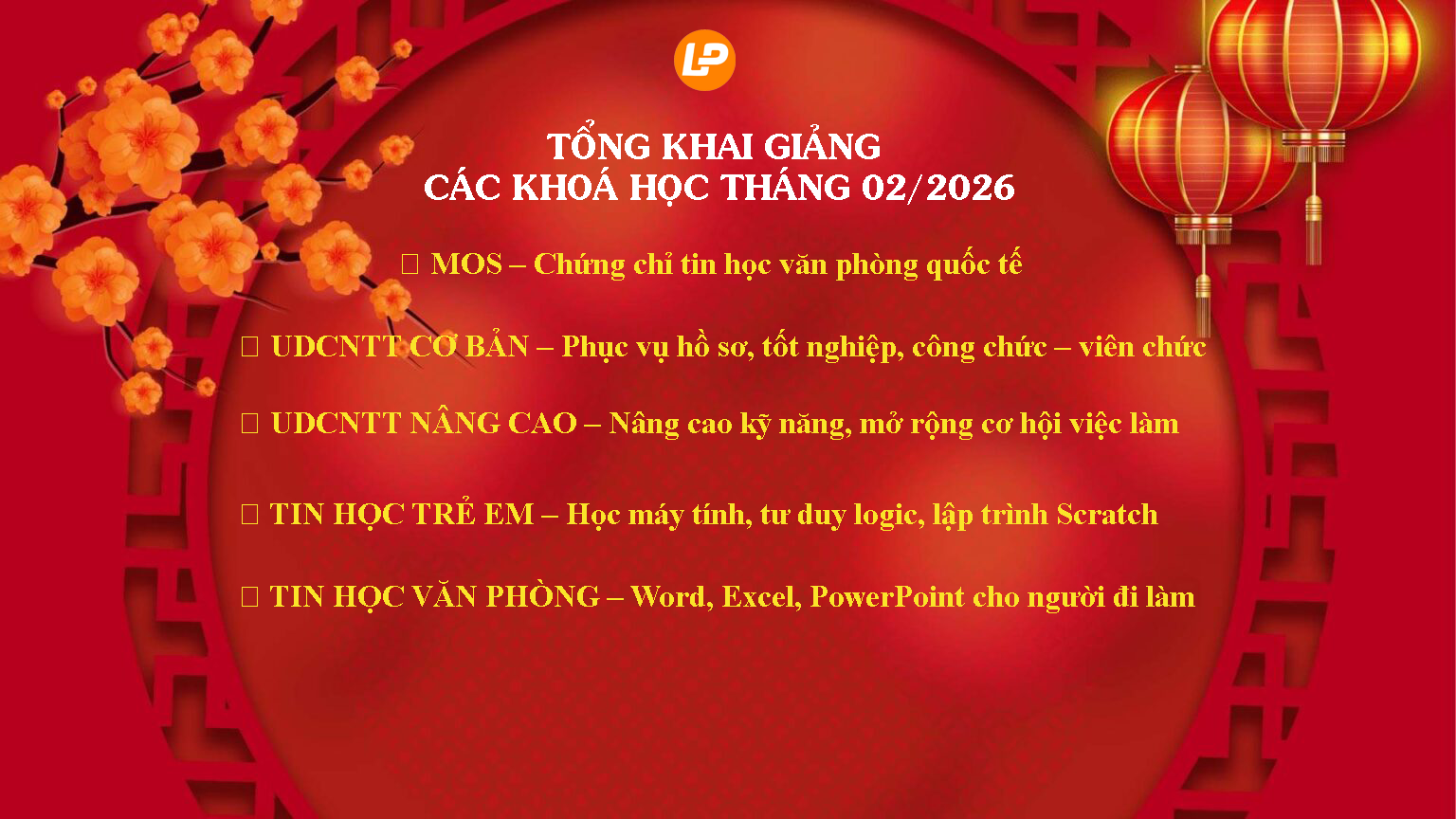 khai giảng khoá học tin học cô phụng